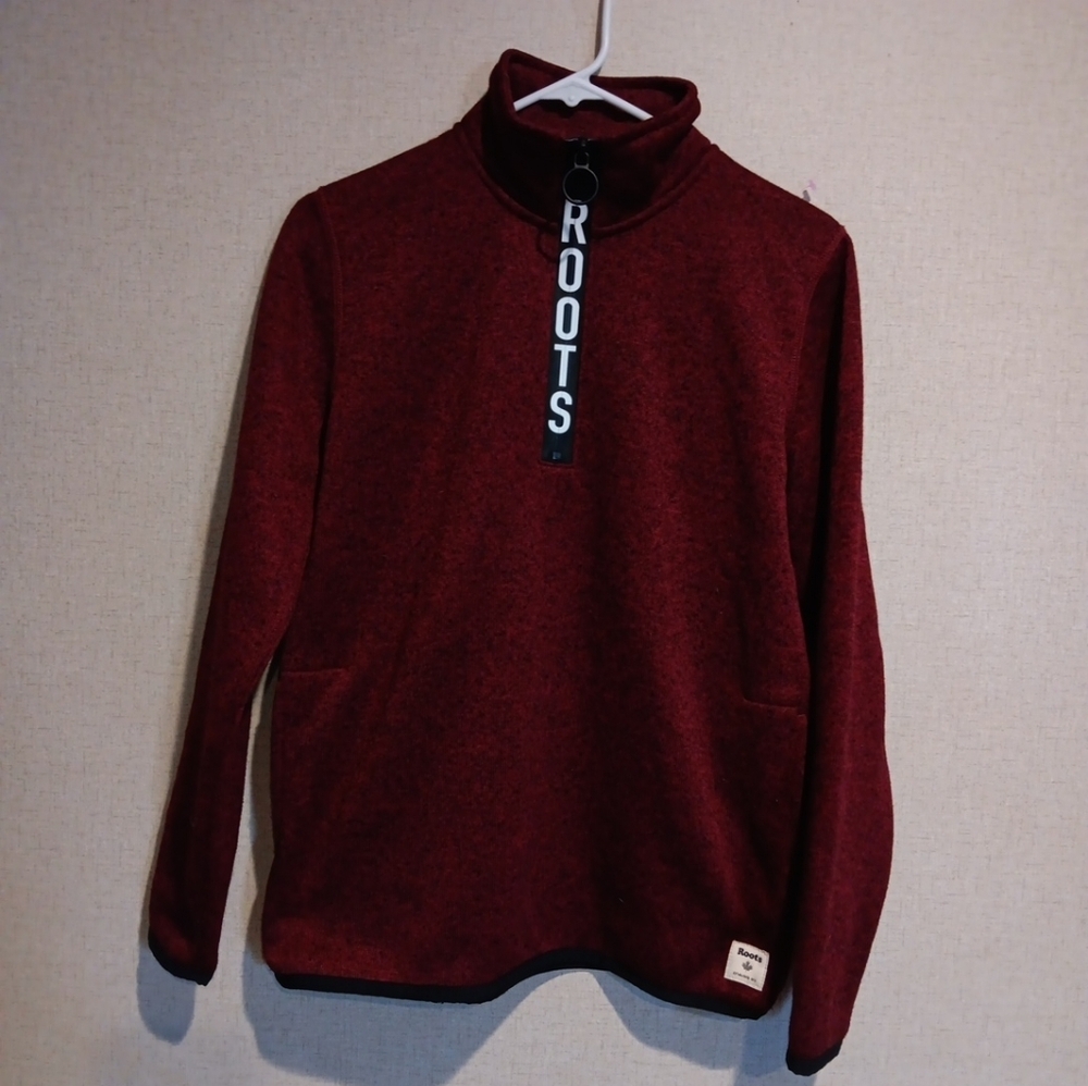 Roots Burgundy Pullover Sweater Size S